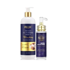 Ailke Double Glautathione Inject Bleaching Face And Body Lotion Cream